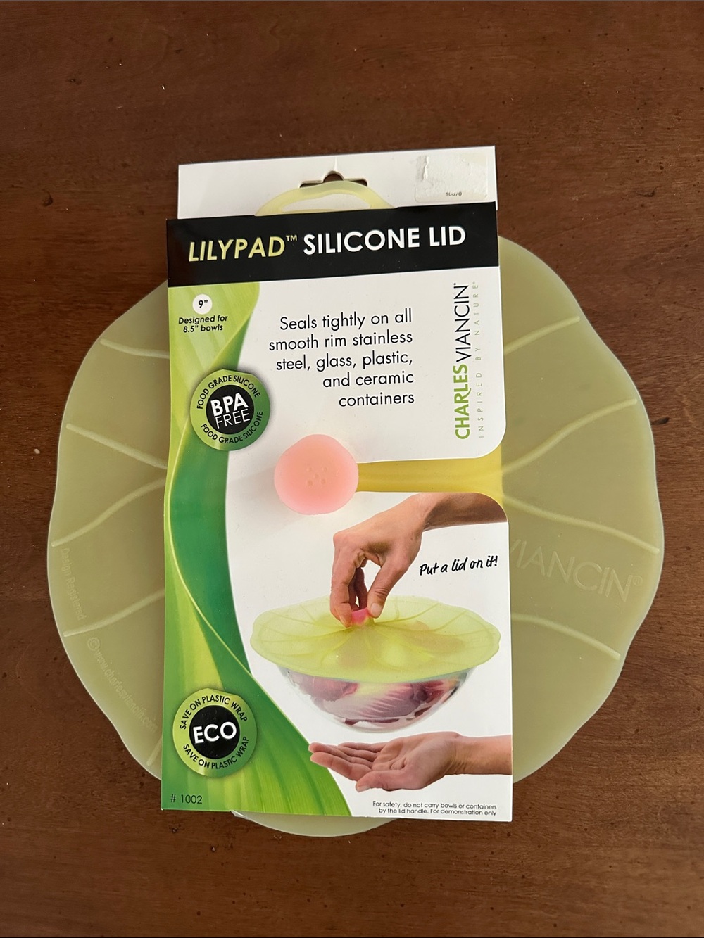 Lilypad Silicone Lid – yellow green Bowl Cover